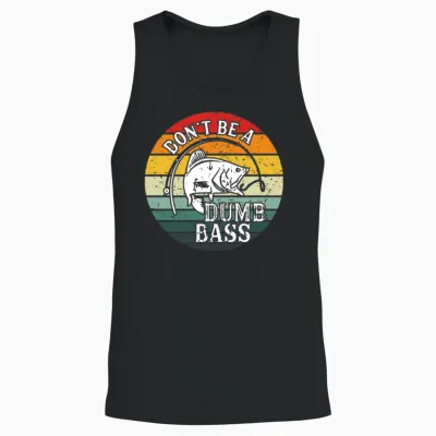 Funny Fishing Quotes Unisex Tank Top - Black