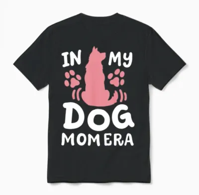 Dog Mom Dog Owner Unisex T-Shirt - Black