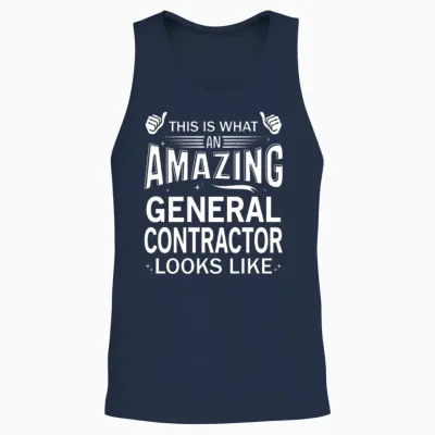 Amazing General Contractor Unisex Tank Top - Navy