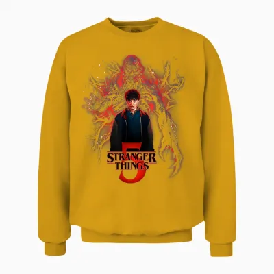 Stranger Things Will Versus Vecna Officially Licensed Unisex Sweatshirt - Gold