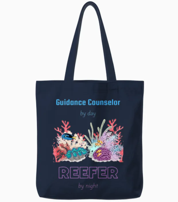 Reefer 20230109t223818046 Retro Tote Bags - Navy