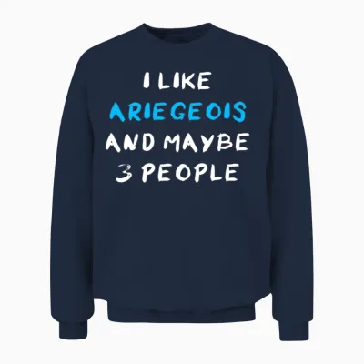 Ariegeois Funny Unisex Sweatshirt - Navy