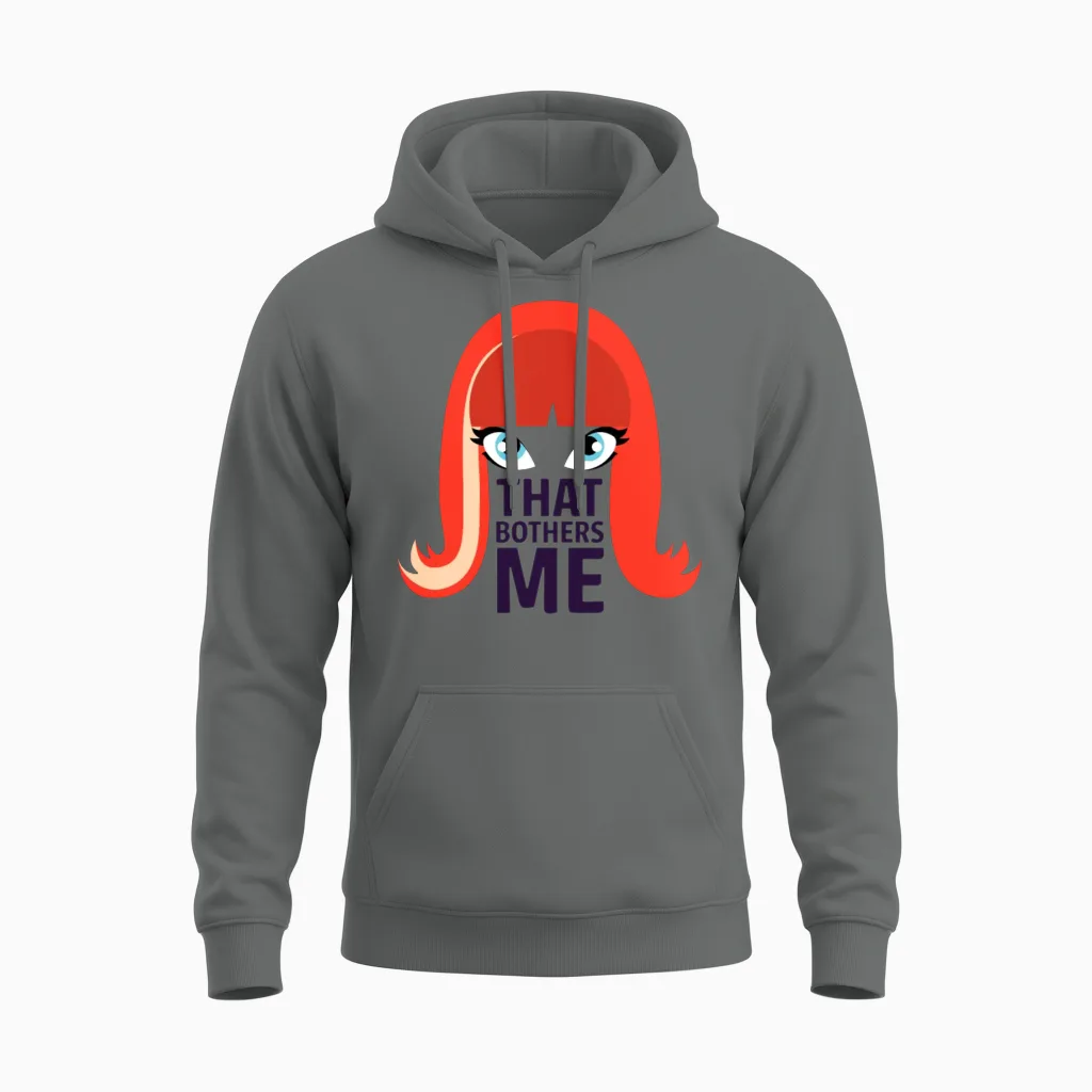 Coco Peru: That Bothers Me - Logo Unisex Hoodie in Graphite Heather