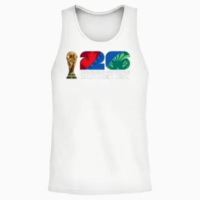 Kids Fifa World Cup26 Fifa Host Country Trophy Color Unisex Tank Top - White