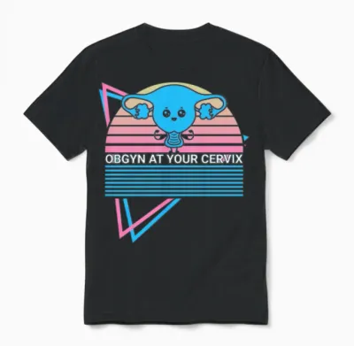 Obgyn Retro Unisex T-Shirt - Black