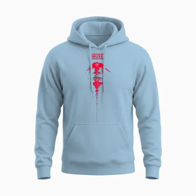Official Muse the Wow! Signal Ascending Satellite Unisex Hoodie - Light Blue