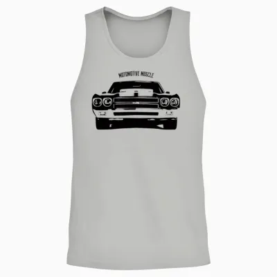 Vintage Classic Muscle Car Unisex Tank Top - Ash