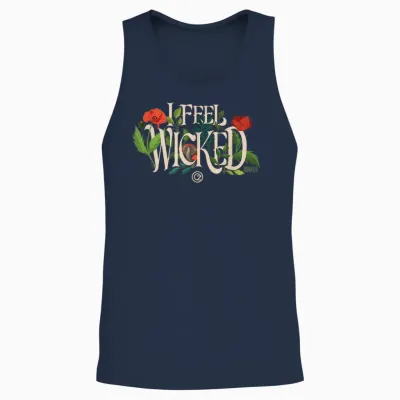 Wicked: for Good I Feel Wicked Unisex Tank Top - Navy