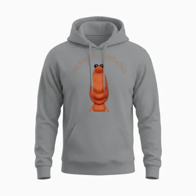 I'm Mildly Irritated Marcus the Worm Funny Meme Women Men Unisex Hoodie - Sport Grey