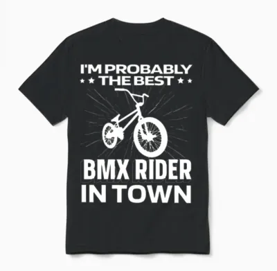 Bmx Funny Unisex T-Shirt - Black