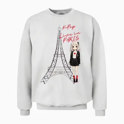 K-Pop Music - K-Drama - Korea - Gift Girl Unisex Sweatshirt - White