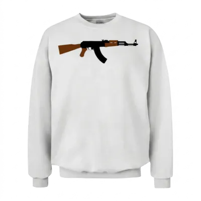 Ak-47 Unisex Sweatshirt - White