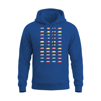 Pop Art Retro Unisex Hoodie - Royal