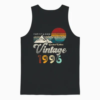 Vintage 1996 Berge Adler Retro 30. Geburtstag Unisex Tank Top - Black