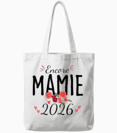 Encore Granny 2026 Announcement Pregnancy Grandmother Tote Bags - White