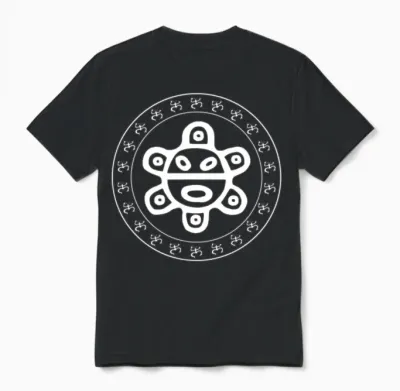 Taino Sun Taino Coqui Circle Puerto Rico Boricua Unisex T-Shirt - Black