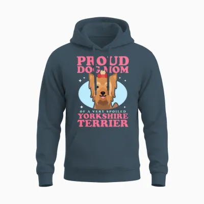 Yorkshire Terrier Dog Mom Yorkie Dogs Unisex Hoodie - Dark Heather