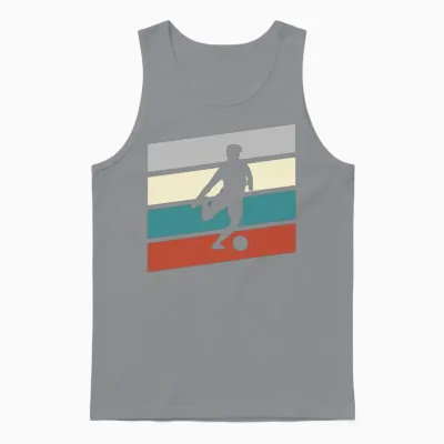 Soccer Retro Unisex Tank Top - Sport Grey