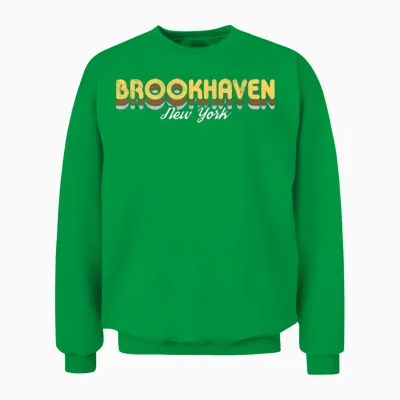 Retro Brookhaven New York Unisex Sweatshirt - Irish Green