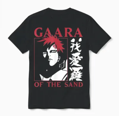 Naruto Shippuden Gaara of the Sand Unisex T-Shirt - Black
