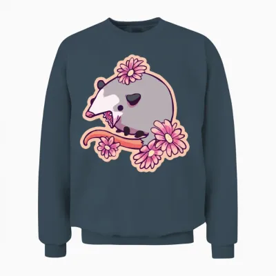 Funny Opossum Possum Unisex Sweatshirt - Dark Heather