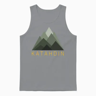 Katahdin Mountain Maine Hiking Unisex Tank Top - Sport Grey