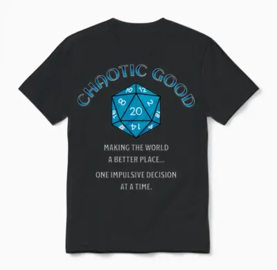 D20 Alignment Cg Unisex T-Shirt - Black