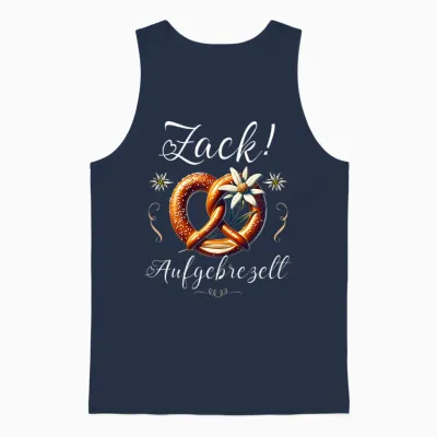 Women's Dirndl Shirt Suitable for Oktoberfest Unisex Tank Top - Navy