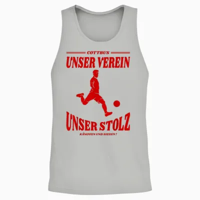 Cottbus Fußball Fan Unisex Tank Top - Ash