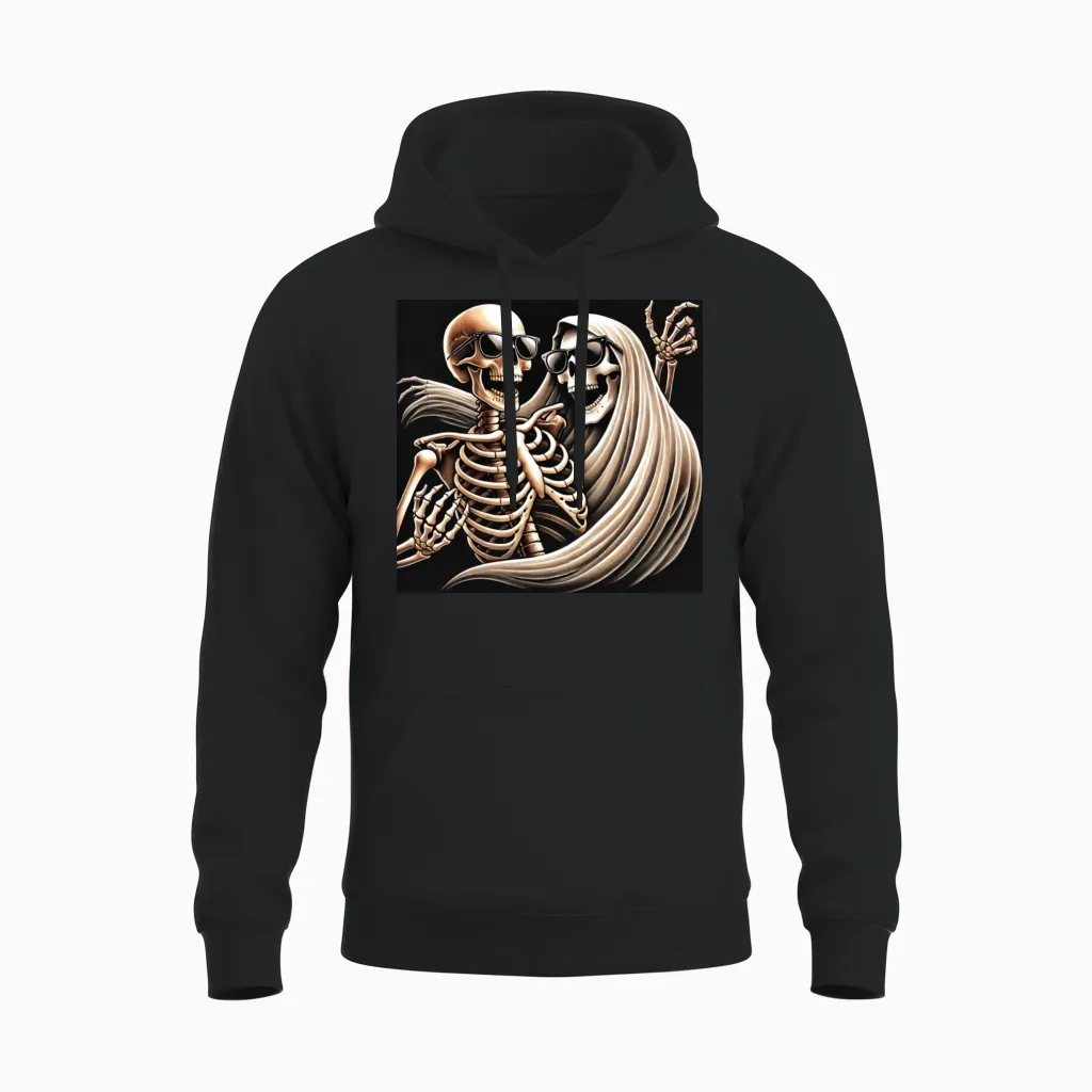 Funny Halloween Unisex Hoodie in Black