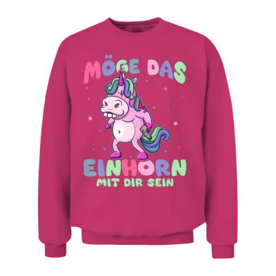 Funny Mythical Creatures, Dinosaurs, Funny Unicorn Unisex Sweatshirt - Heliconia