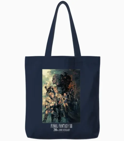 Final Fantasy Anniversary Collection Ffxii Tza Package Art 2 Manche Longue Tote Bags in Navy