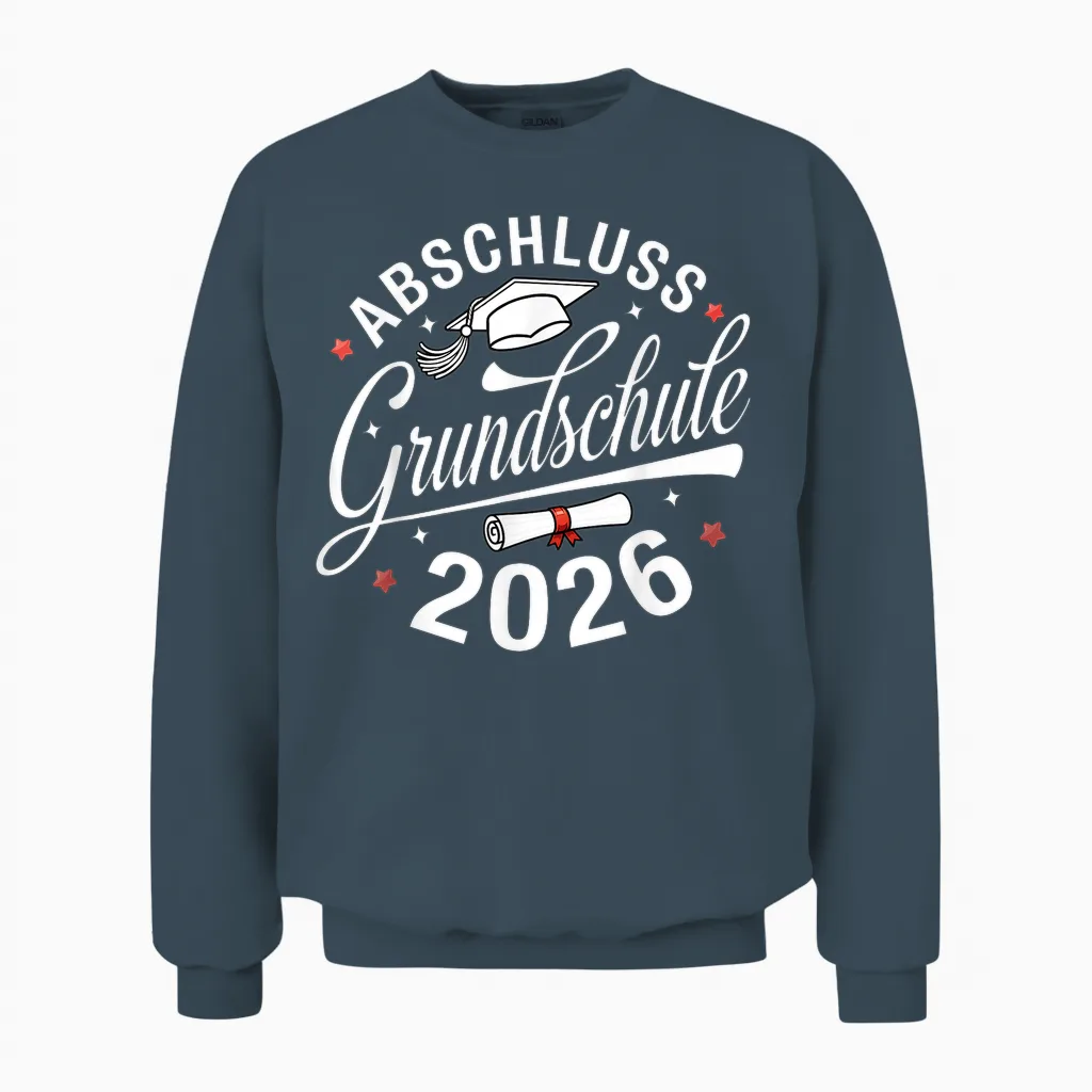 Abschluss Grundschule Geschafft 2026 Abschied Unisex Sweatshirt in Dark Heather