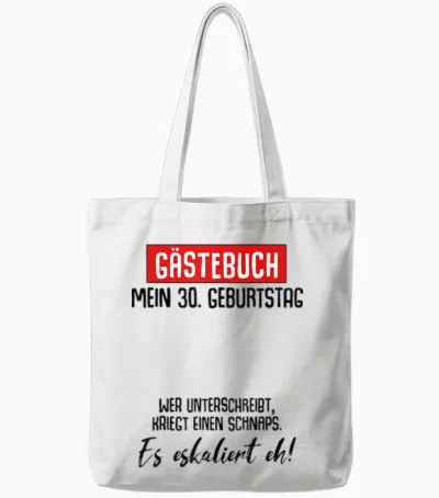 30. Geburtstag Mann Frau 30 Jahre 1996 Deko Lustig Geschenk Tote Bags - White
