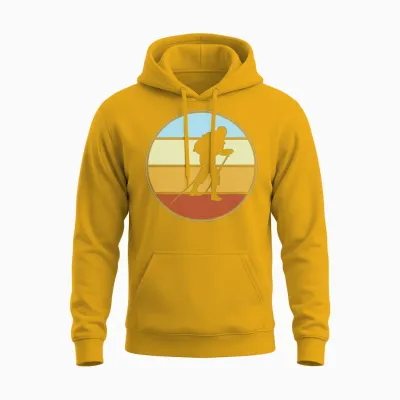 Hiking Retro Unisex Hoodie - Gold