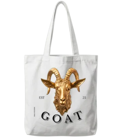 G O a T Tote Bags - White