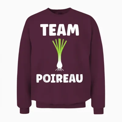 Humour Leek Vegetable Team Leek Unisex Sweatshirt - Maroon