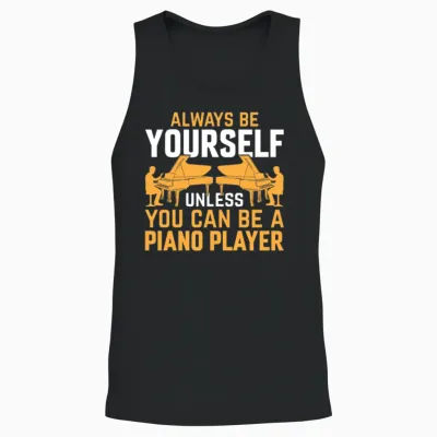 Piano Musician Pianist - Funny Piano Player Unisex Tank Top - Black