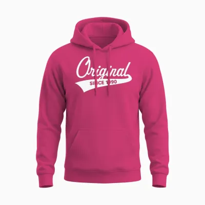 Original Since 1990 (year of Birth, Birthday / W) Unisex Hoodie - Heliconia
