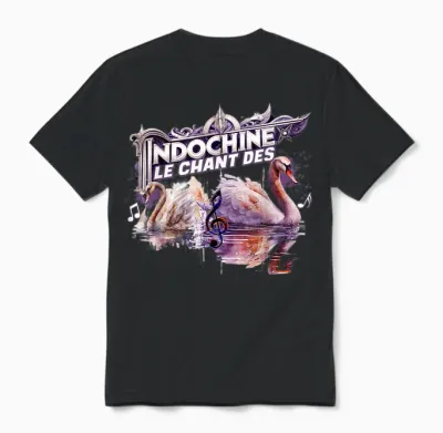 Les Cygnes D'indochine Design Woman Man Child Girl Son T-Shirt, Black, S Unisex T-Shirt - Black