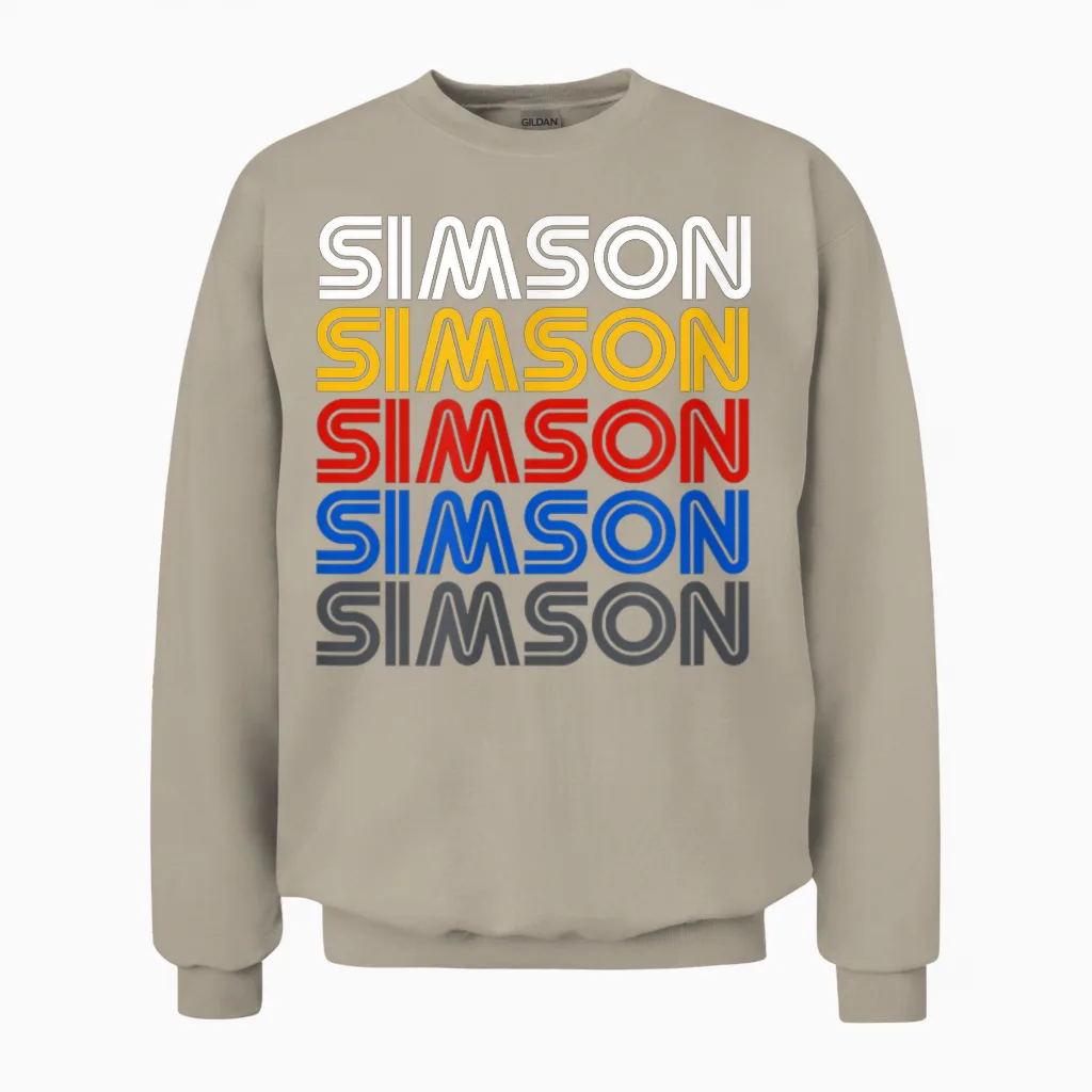 Retro Vintage Simson S50 S51 Zweitaktmotor Liebe Fan Simme Unisex Sweatshirt in Sand