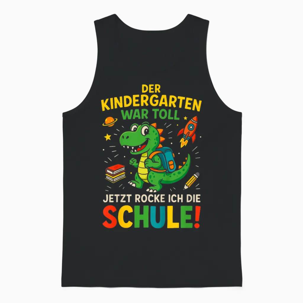 Kinder Einschulung Schuldkind Schulanfang Grundschule 1. Klasse Unisex Tank Top in Black