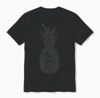 Psych Pineapple - Gus Nicknames Unisex T-Shirt - Black