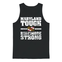 Maryland Tough Baltimore Strong Wes Moore Home Unisex Tank Top - Black – 1