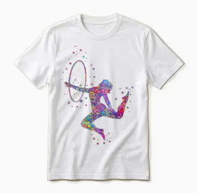 Gymnastics Girl Unisex T-Shirt - White