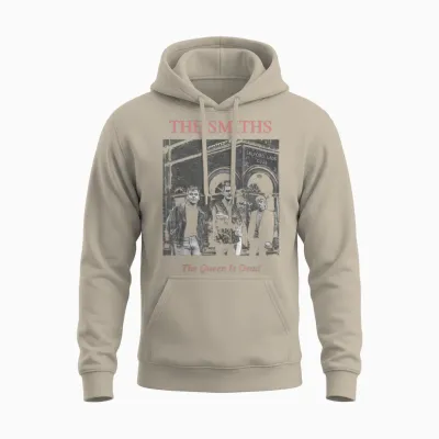 The Smiths the Queen Is Dead Salford Lads by Stephen Wright Unisex Hoodie - Sand