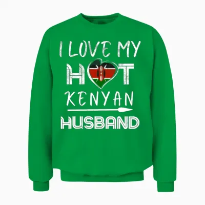 Funny Kenyan Husband Unisex Sweatshirt - Irish Green