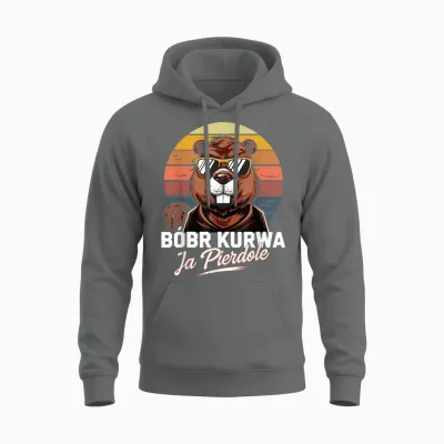 Bober Kurwa Meme Polen Biber Kostüm Lustig Ja Pierdole Bóbr Unisex Hoodie - Graphite Heather