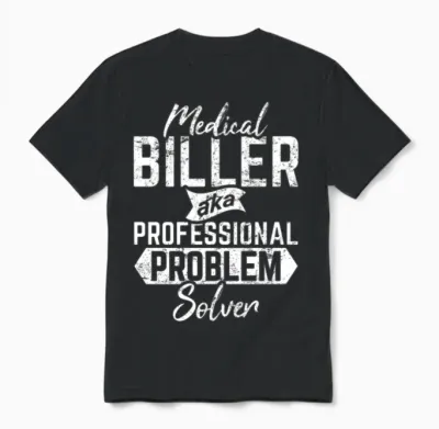 Medical Biller Funny Medical Coder Billing Problem Unisex T-Shirt - Black