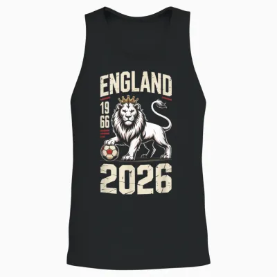 England Eng English Unisex Tank Top - Black